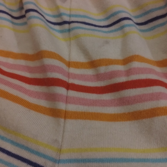 Cat & Jack Girls Rainbow Striped Cross Back Knit Sleeveless Romper Shorts Size 8 - Picture 15 of 15